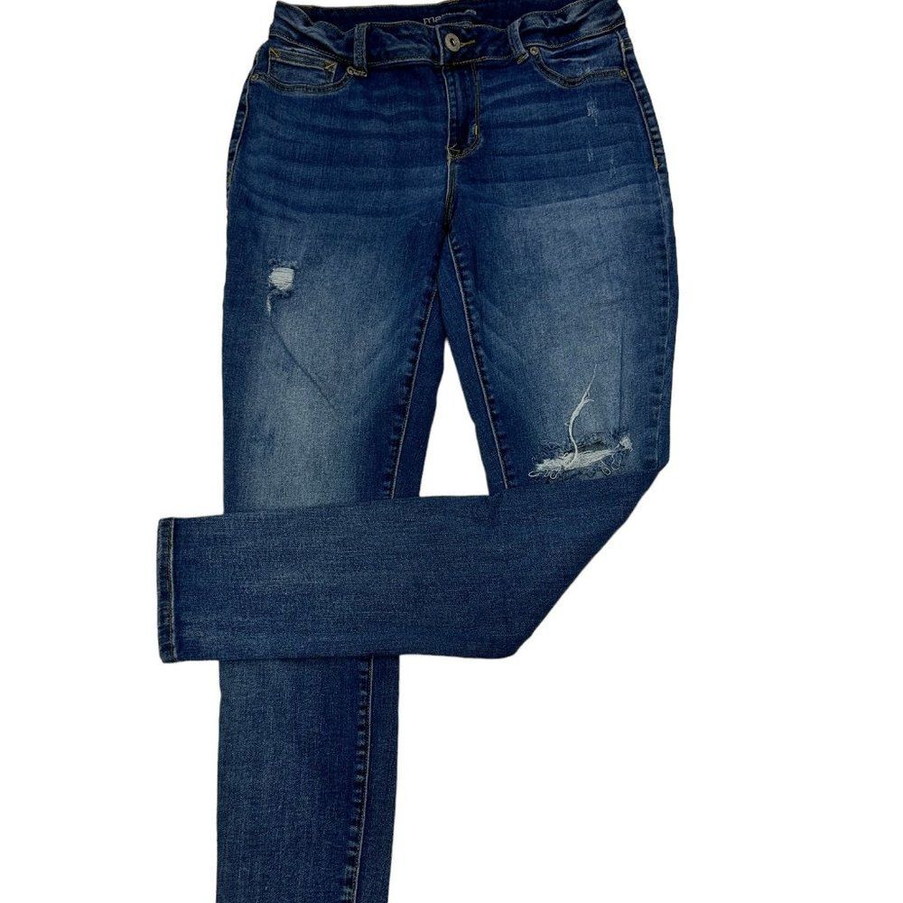 Maurices DenimFlex Medium Wash Jegging with Destruction (M-R)